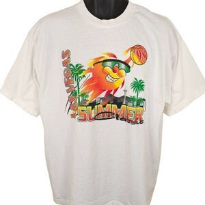 Vintage Basketball Summer Classic T Shirt Mens Size XL White 90s Las Vegas